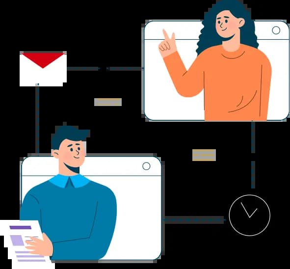 Foto de duas pessoas